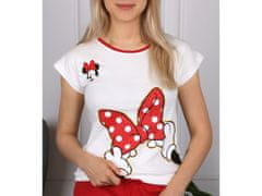 sarcia.eu Minnie Disney Krémes és piros rövid ujjú pizsama, nyári pizsama 9 év 134 cm