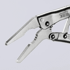 Knipex Univerzális Grip fogó 165 mm, befogás O 20 mm, négyszög 10 mm, hatszög 24 mm, 41 34 165 (41 34 165)