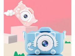Verkgroup Aku. digitális fényképezőgép LCD gyerekeknek SD rózsaszín + tok és szíj