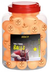 SEDCO Asztalitenisz labdák SEDCO edzéshez 1* CELL FREE 60db - dobozban