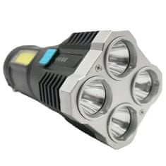 OEM Maxi LED elemlámpa USB-n keresztüli töltéssel-Fekete
