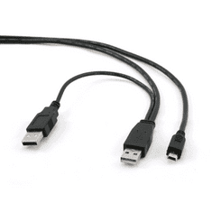 Gembird Cablexpert USB A-type mini male --> Dual USB A-type male 90 cm (CCP-USB22-AM5P-3) (CCP-USB22-AM5P-3)