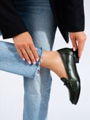 Amiatex Női félcipő 101790 + Nőin zokni Gatta Calzino Strech, zöld árnyalat, 37