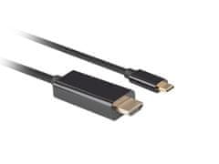 ROLINE Lanberg USB-C(M)->HDMI(M) kábel 3m 4K 60Hz fekete