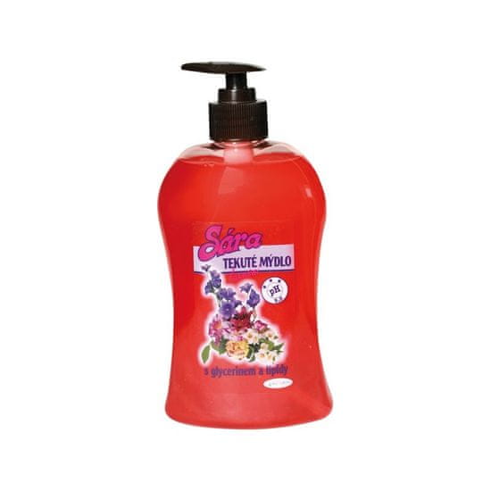 Sára folyékony szappan adagolóval 500 ml kakaó (piros)