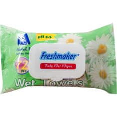Freshmaker  nedves törlőkendők 72 db csipesszel eco virágok (3 db)