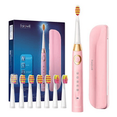 FairyWill FW-508 elektromos fogkefe fejkészlettel és tokkal rózsaszín (6973734202337) (6973734202337)