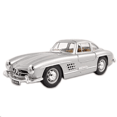 BBurago Mercedes-Benz 300SL (1954) fém autó ezüst színben 1/24 (15622023/ezust) (15622023/ezust)