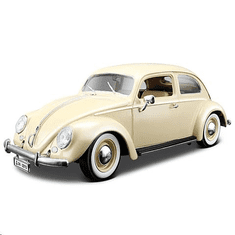 BBurago Volkswagen Beetle (1955) autó bézs színben 1/18 (15612029W) (15612029W)
