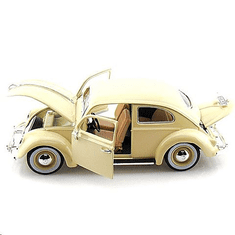 BBurago Volkswagen Beetle (1955) autó bézs színben 1/18 (15612029W) (15612029W)
