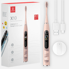 Xiaomi Oclean X10 elektromos fogkefe rózsaszín (Oclean X10 rózsaszín)