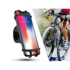 MG Elastic kerékpáros telefon tartó 4 - 6.7'', fekete