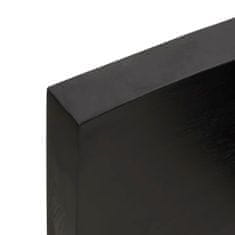Greatstore sötétszürke kezelt tömör tölgyfa asztallap 160x50x6 cm