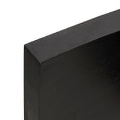 Greatstore sötétszürke kezelt tömör tölgyfa asztallap 200x40x6 cm