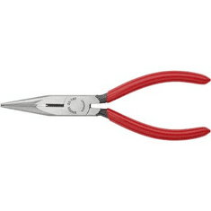 Knipex Fél-kerek csőrű fogó vágóéllel (Rádiófogó) 160 mm, hegyes, lapos pofa, 25 01 160 (25 01 160)