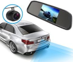 motoLEDy Visszatérő kamera, parkoló érzékelők, képernyő a tükörben - készlet 12V