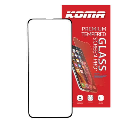 KOMA Edzett üveg teljes borítás a Samsung A52 4G készülékhez, 3D lekerekítés, keménység 9H