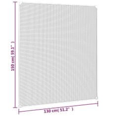 Vidaxl fehér mágneses ablakszúnyogháló 130 x 150 cm 153855