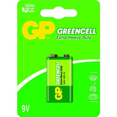 GP Battery (9V) GREENCELL Zink carbon 6F22, 1604GLF-U1 (1 battery / blister) 9V (GP-BM-1604GLF-U1)