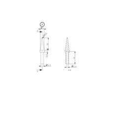 Toolcraft Pákahegy, ceruza forma HF-1,0BF, hegy méret: 1 mm, csúcs hossz: 17 mm (TO-4995414)