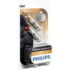 PHILIPS Standard H6W 12 V 2 db BAX 9s, átlátszó (24720930)