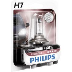 PHILIPS VisionPlus H7 12 V 1 pár PX26d, átlátszó (39938728)