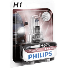 PHILIPS VisionPlus H1 12 V 1 pár P14.5s, átlátszó (36322728)
