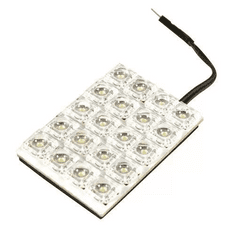 LAMPA SMD 20 LED panel 35x50mm piros (0158503) (0158503)