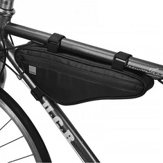 SAHOO Univerzális, kerékpáros / biciklis tartó, táska, vázra szerelhető, vízálló, 122057, fekete (114665)