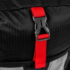 Spokey HIDDEN PEAK összecsukható hátizsák, 18 l, fekete-piros