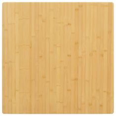 shumee bambusz asztallap 70 x 70 x 1,5 cm