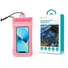 univerzális vízálló védőtok max. 7" méretű készülékekhez - Mobile Phone Floating Waterproof Bag - pink (ST364396)