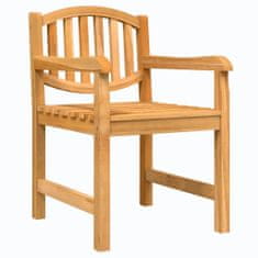 shumee 2 db tömör tíkfa kerti szék 58x59x88 cm