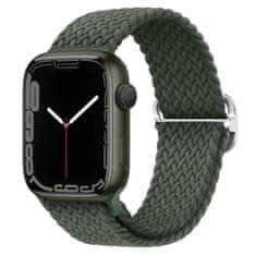 BStrap Elastic Nylon szíj Apple Watch 42/44/45mm, olive green