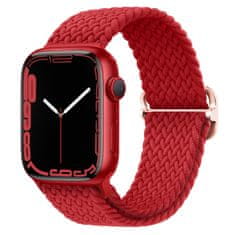 BStrap Elastic Nylon szíj Apple Watch 42/44/45mm, red