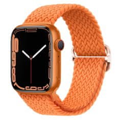 BStrap Elastic Nylon szíj Apple Watch 42/44/45mm, orange