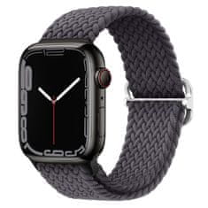 BStrap Elastic Nylon szíj Apple Watch 42/44/45mm, space gray
