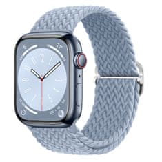 BStrap Elastic Nylon szíj Apple Watch 42/44/45mm, rock cyan