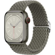 BStrap Elastic Nylon szíj Apple Watch 38/40/41mm, olive