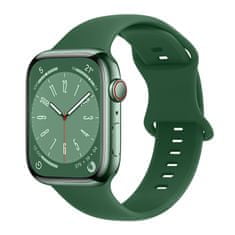 BStrap Smooth Silicone szíj Apple Watch 42/44/45mm, grass