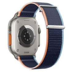 BStrap Velcro Nylon szíj Apple Watch 38/40/41mm, navy blue