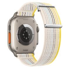 BStrap Velcro Nylon szíj Apple Watch 42/44/45mm, starlight