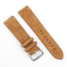 BStrap Suede Leather szíj Xiaomi Amazfit GTR 42mm, brown
