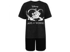 sarcia.eu Disney férfi rövid ujjú pizsama fekete-szürke nyári pizsama M