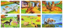 Bino fa képkocka háziállatok 15 darab