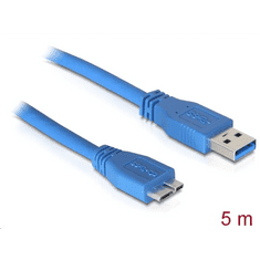DELOCK USB 3.0 Type A male > USB 3.0 Type micro B male 5 m kábel (83502) (delock-83502)