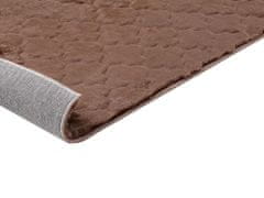 Beliani Barna műnyúlszőrme szőnyeg 160 x 230 cm GHARO
