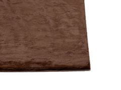 Beliani Barna műnyúlszőrme szőnyeg 160 x 230 cm MIRPUR