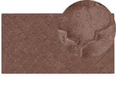 Beliani Barna műnyúlszőrme szőnyeg 80 x 150 cm GHARO