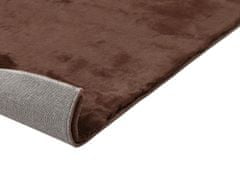Beliani Barna műnyúlszőrme szőnyeg 80 x 150 cm MIRPUR